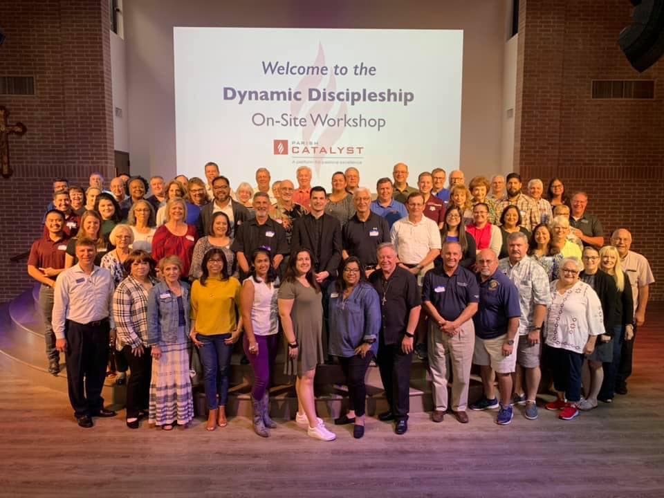 ParishCatalyst's tweet image. Our On-Site Workshop last weekend at St. Ignatius of Loyola  in Spring, Texas. The day ended with ministries creating action steps toward more intentionally making disciples. These leaders are doing creative and courageous work to renew their parish!  #greatcatholicparishes