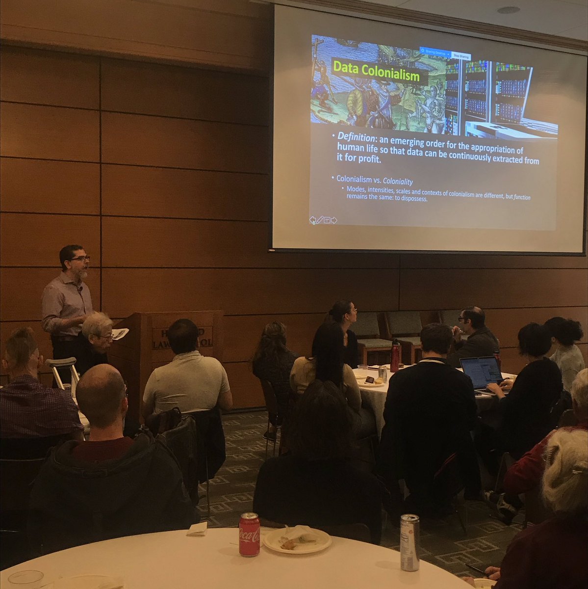 JessicaFjeld's tweet image. Today’s @BKCHarvard lunch talk on #DataColonialism as a new reality, not a metaphor, by @couldrynick and #UlisesAMejias — looking forward to reading their new book 📚