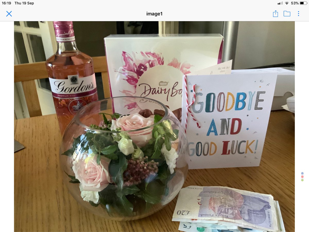 #itswhatwedo
Thank you all on CE0202 for the lovely presents, money and card. I will miss you all, it was very emotional. Take care and thank you all for your support. xx