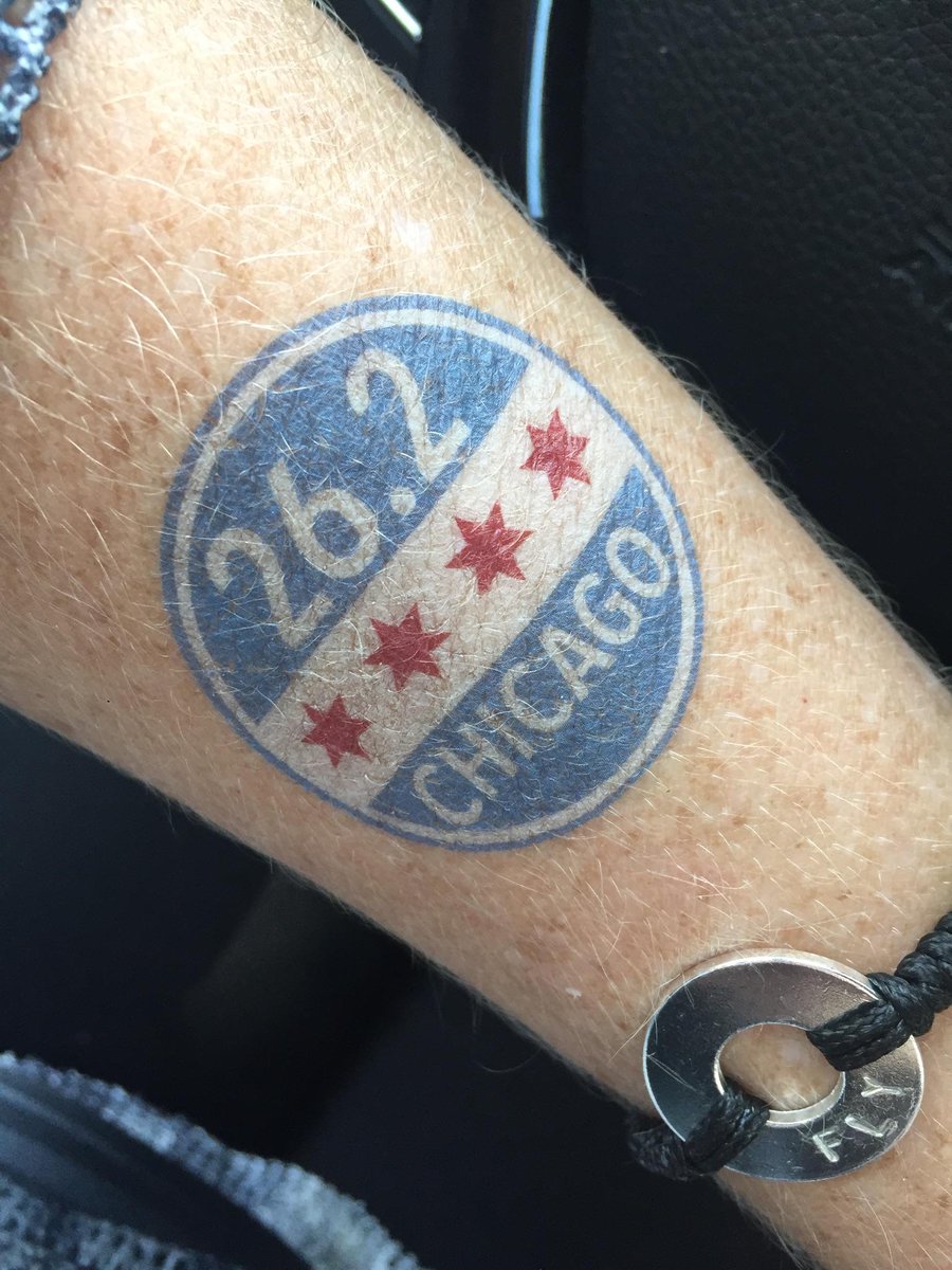 Don't stop when your tired, stop when you are done! #swag #ChicagoMarathon # tattoo #marathontraining #running #run #marathon #today #20miler  #runninggroup #cararuns, image size:900x1200