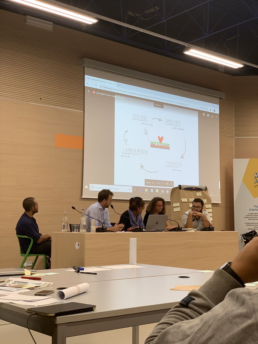 Bisogna generare un cambiamento contaminando con l’orgoglio di un’idea visionaria, sollecitare bisogni.   #fieradelLevante2019 
<a href="/MadeinCarcere/">Made in Carcere - Officina Creativa</a>

<a href="/AshokaItaly/">Ashoka Italia</a> <a href="/RegionePuglia/">RegionePuglia</a>