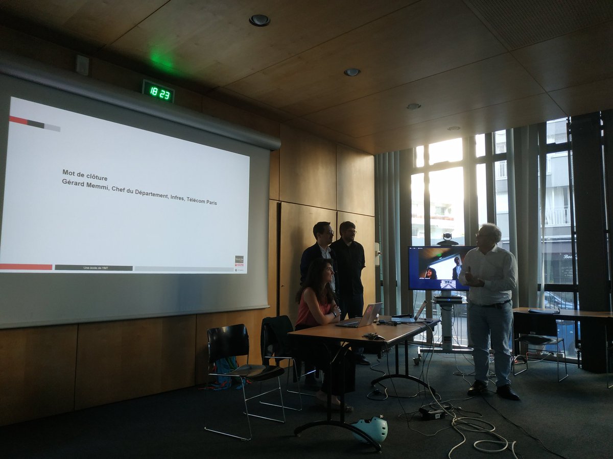 MOOClangageC's tweet image. Pour clore l'After Work #formeraucode, Gérard Memmi de @TelecomParis_ invite à réfléchir aux questions de #Recherche autour de l'enseignement de la programmation informatique. @IMTFrance @remisharrock
