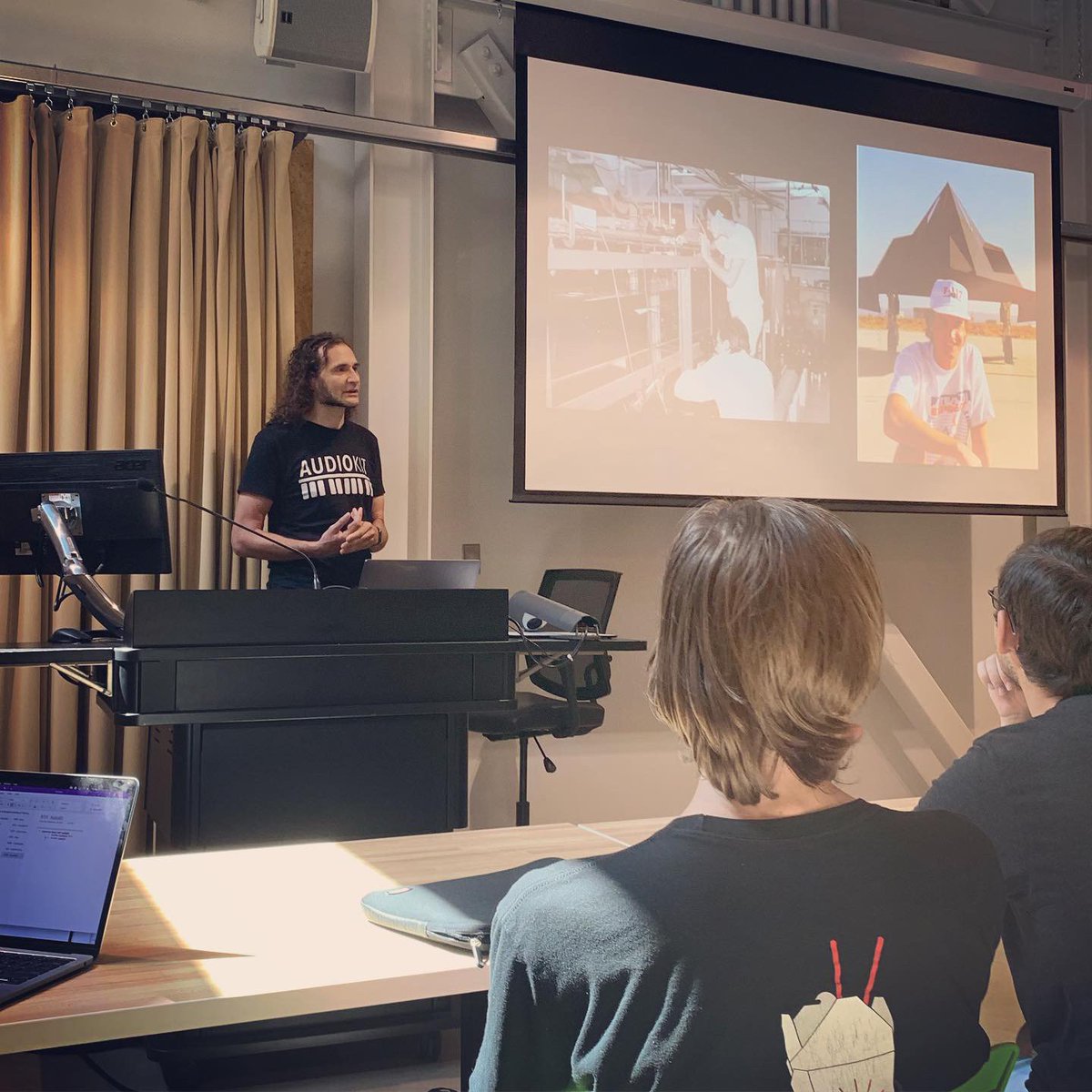 AudioKitPro's tweet image. Audiokit founder, Aure, had the honor of guest lecturing to Music Tech students at the Georgia Institute of Technology today in Atlanta. @AudioKitMan
#georgiatech #audioprogramming