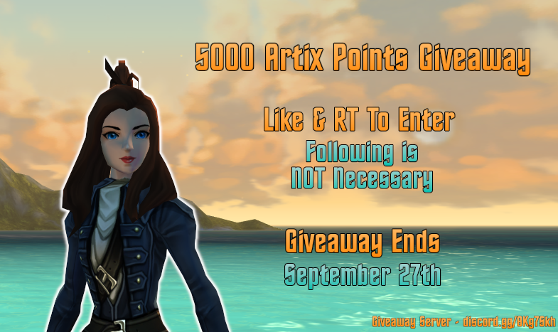 WoverrinAQ's tweet photo. #AQ3D #AQW 
It's time again guys! 5,000AP Giveaway. :D

Like and RT to Enter
(optional) Comment your best Pirate Joke
Following is NOT Necessary
Giveaway Ends: September 27th https://t.co/oOg87Jqi3F