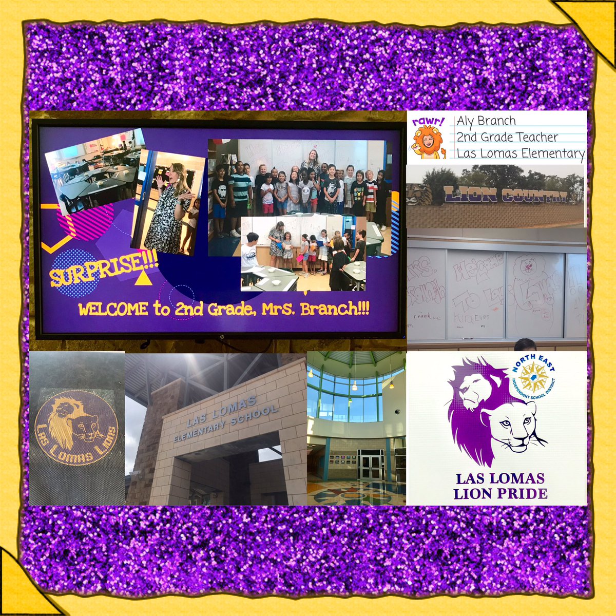 TheBranchBrand's tweet photo. So as much as I miss my huskies, these LIONS have gifted me THE warmest welcome, and I think I love them. Ok I know I love them! THANK YOU to @LasLomas_Lions and the WHOLE pride! 💜🦁💛 #LasLomas #RootEdLasLomas #blessed https://t.co/bzUjkoOKdQ