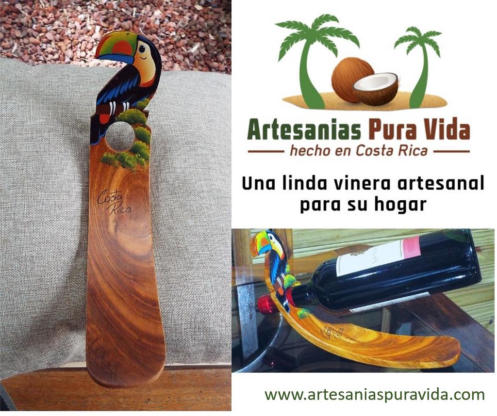 Linda vinera artesanal para su hogar   
 buff.ly/34OOPAU
#like #arteycolor #natural #vinera #artesanoscostarica  #emprendimiento #giftideas #artesania #madera