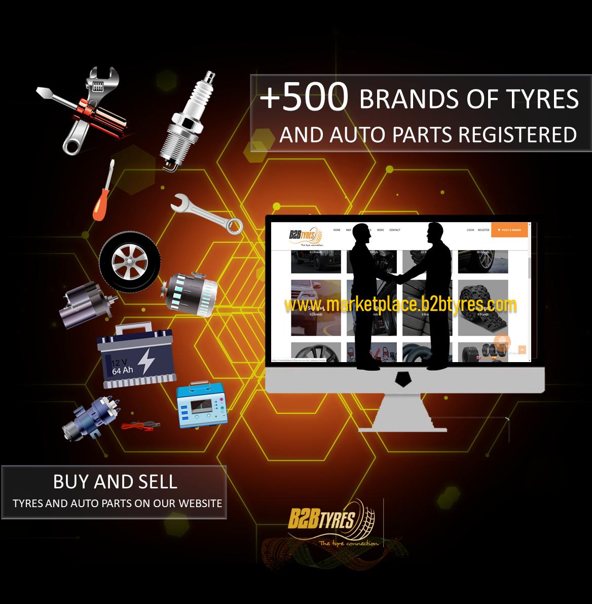 Build solid relationships with your customers through our website marketplace.b2btyres.com where buyers and suppliers of tyres from all over the world connect every day.