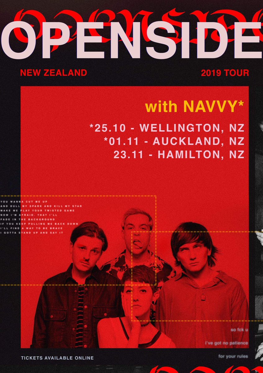 TOUR 🖤 we are heading out to play some shows in support of FCK U, and are bringing the beautiful <a href="/thisisnavvy_/">Naveen Kumar</a> with us. See you there ✨