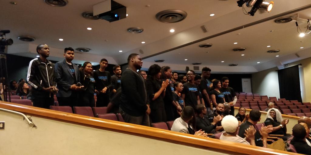 dalewilsontt's tweet photo. The finalists are here! #HackTT https://t.co/9xoIjfLYU5