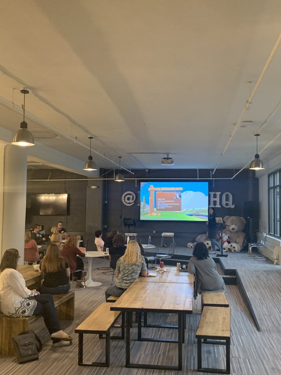 PenrodHQ's tweet photo. Thanks to @seriouslykyla for sharing your knowledge of the #WIT #Trailblazer history! Huge thanks to @trinalinn78 @LaurenMaiter @MonicaBunch for letting us host today's meeting! #salesforce #wit https://t.co/t7TkuSDJ3u