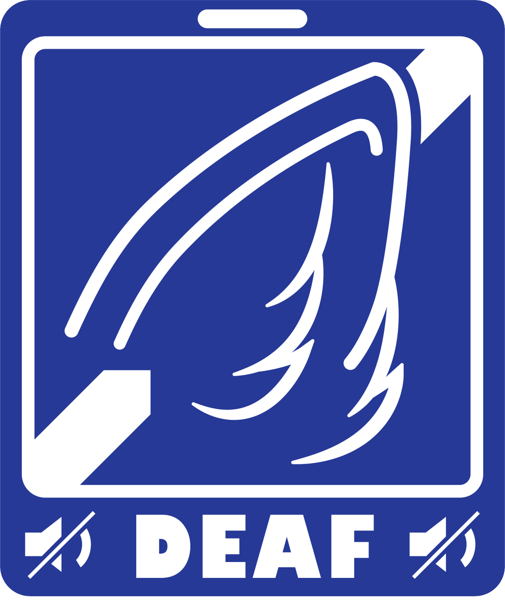 Originally requested by <a href="/WereFoxAries/">WereFox.bsky.social</a> here are some PNG badges ready to use for Deaf Fursuiters, or Furs

Free for PERSONAL USE only.
#Accessibility #FurryAccessability