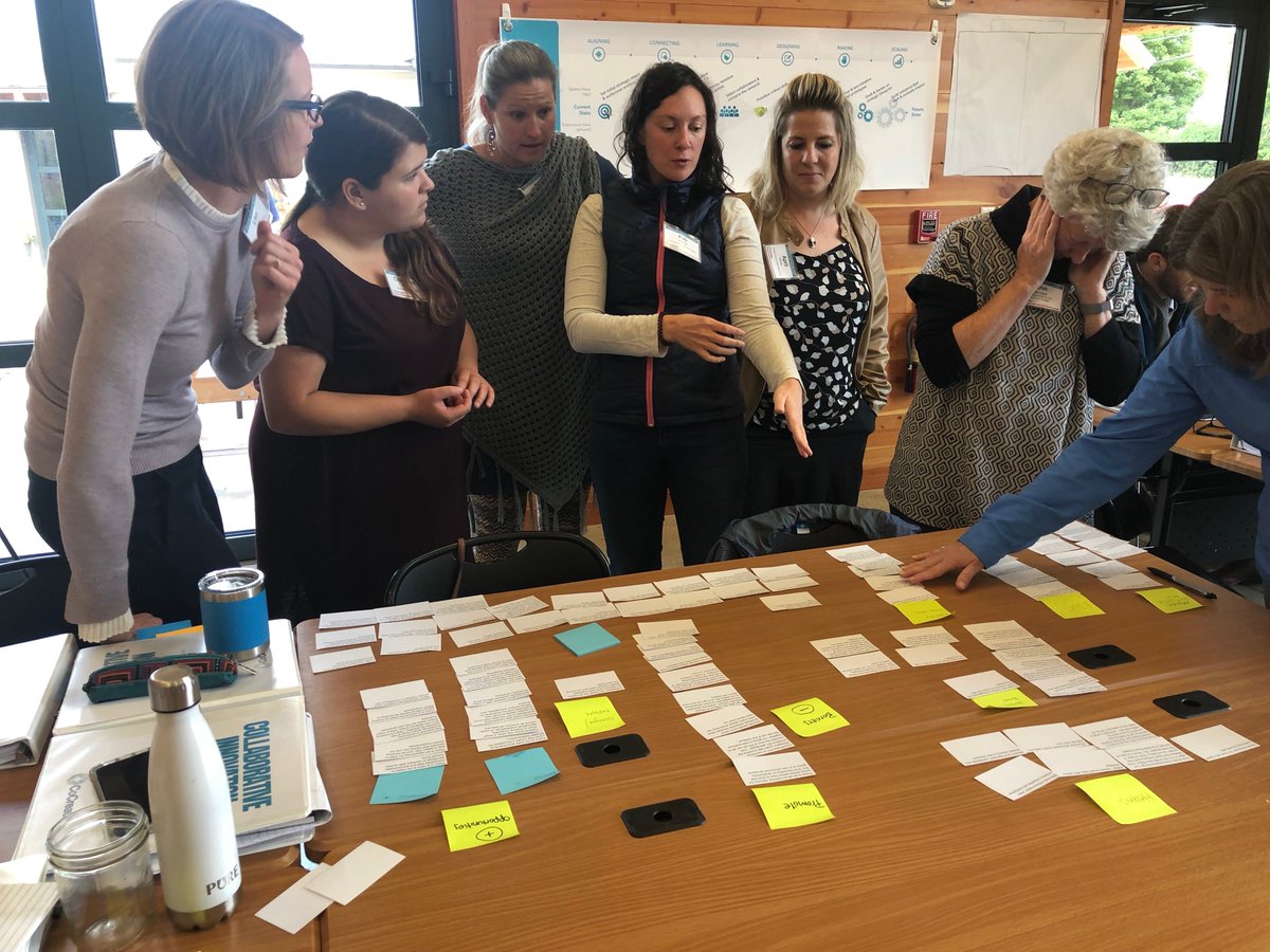 deb_halliday's tweet photo. Extraordinary gift to have @WeAreCoCreative share their wisdom &amp; strategies for #SystemsChange w Montana practitioners. Thanks to @headwatersmt &amp; Zero to Five for co-hosting! @russgaskin @CoCreateMLD https://t.co/m2AO5c4qE1