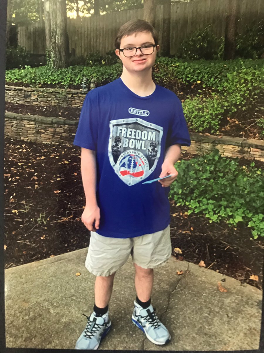 TheCoachSly's tweet photo. People often ask why we host the Freedom Bowl and take on logistically large athletic events. I always say, it is about the kids n their experiences n not only the players. This says it all! Thank you Jacob for a big part of Eagle Nation! #Mpire19🏈@UniteOurVoices @TheFreedomBowl https://t.co/cU7f6sGrdv