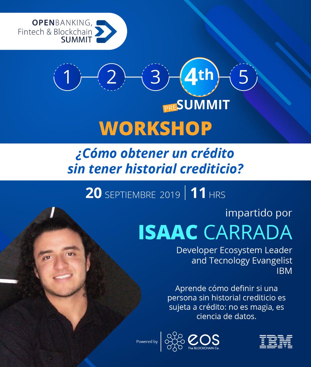FintechThon's tweet image. Estamos preparándonos para
#TheOpenBankingSummit, te invitamos
a participar en nuestro workshop donde
Isaac Carrada te mostrará paso a paso
como conseguir un crédito.
Si estás interesado asiste y haz tu
resgistro en:
ibm.biz/fintechthon
#TheOpenBankingSummit