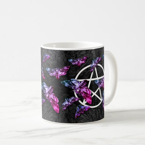 MooseDisco's tweet photo. #myart #mydesign 30% off with code 100DAYZ2XMAS ends today! Pentagram and Death Head Hawk Moths Birthday Mug https://t.co/O6Wg3Dkkrg via @zazzle #goth #gothgirl #gothicmug #gothgoth #gothdesign #gothicpresent #birthdaygirl #witch #wicca #witchy #witchcraft https://t.co/axR2wtQFj0
