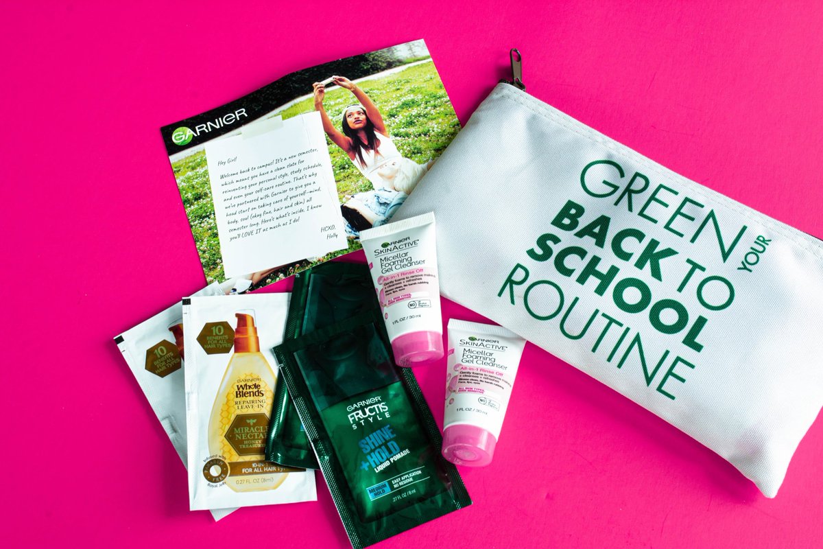 HerCampusUFL's tweet photo. Spice up your beauty routine with @garnierusa ! Take a look at our Instagram or Facebook page to get all the details on these amazing products! #hercampuschapter #GarnierGirl #GarnierGuy #ad https://t.co/ZzQkcIzIKT