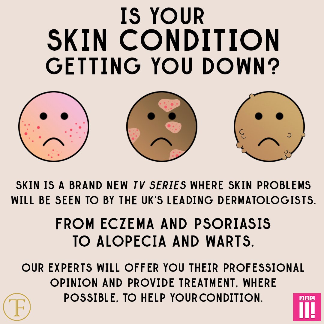 🏥🚑🎥Do you have (or know anyone who has) a #SkinCondition ?

BBC Three's Medical Series SKIN is casting patients who would like consultations and possible treatment from some of the UK's dermatologists! 

#NHS #Health #PimplePopper #SkinTags #Cysts #Lipomas #Warts #Blackhead
