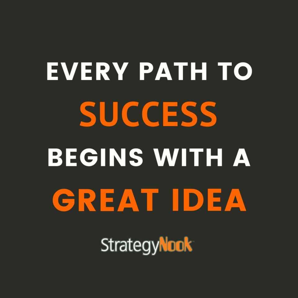 Never underestimate the power of your ideas. Explore them. #ThursdayThoughts #StrategyConsulting #StrategyNook