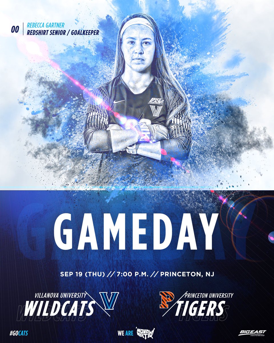 NovaWSoccer's tweet photo. ITS GAMEDAY! We travel to take on Defending Ivy League Champion Princeton tonight at 7pm.
#GoCats #CatsVsTigers #87Given #38Earned #BigEastSoccer https://t.co/UkkEjXm5wt
