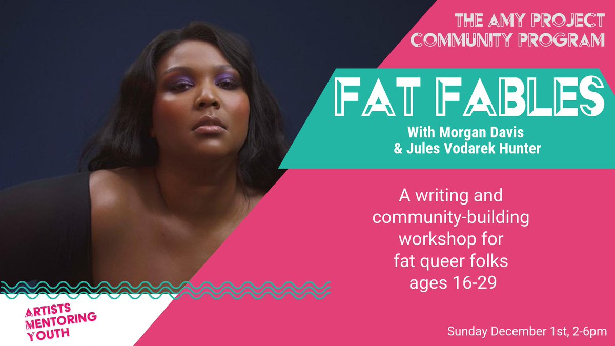 Applications now open for four of our 2019-2020 activities, all FREE! 

Visit theamyproject.com/get-involved for more info and to apply.

The AMY Theatre Program
The AMY Film Program 
The AMY Performance Curation Program
The AMY Community Program presents Fat Fables

#cdncult #TheaTO
