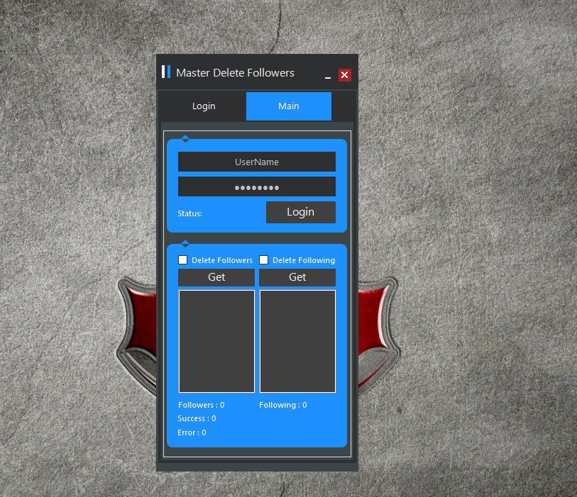 Master Delete Followers