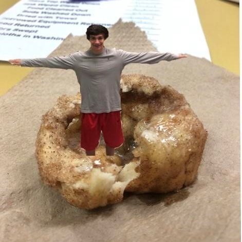 HenricoCTE's tweet photo. Saron Womble's #FoodsandWellness students are having a great time cooking They are especially enjoying taking pictures of their food. Here is a great example of one student who Photoshopped himself into a picture of a marshmallow roll. #HenricoCTE #GodwinHS #HenricoSchools https://t.co/9k9fSSIJaO