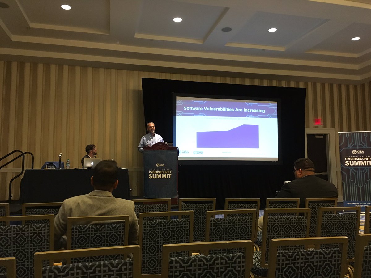 50 new software vulnerabilities disclosed per day. #CISASummit