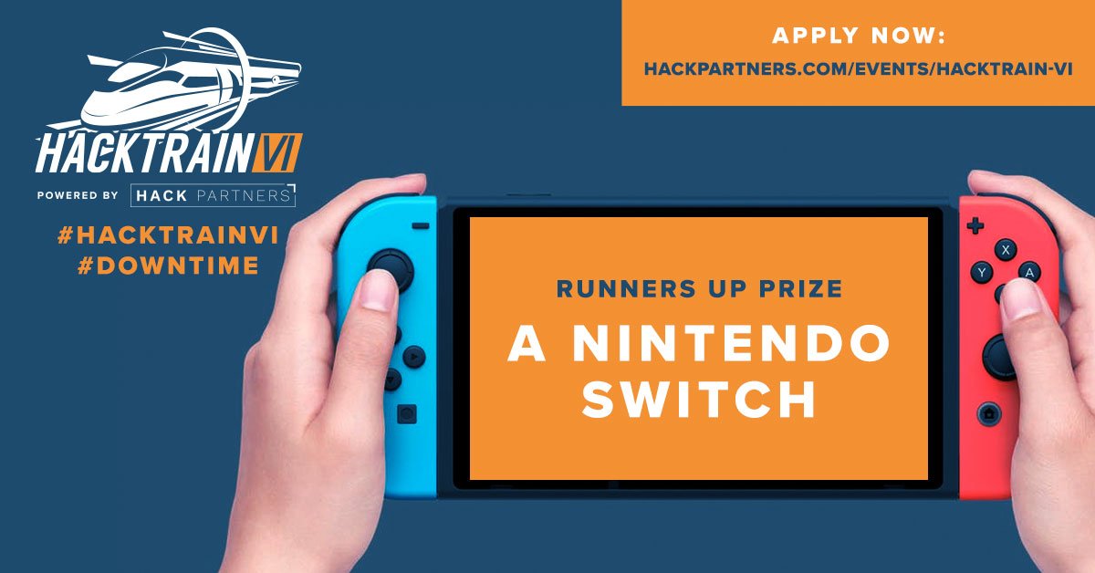 hackpartners's tweet image. Would it truly be a #HackTrain event if you didn't have a chance to win a Nintendo Switch? 🕹 Join us for a great weekend in November and the chance to win some awesome prizes at #HackTrainVI 

Apply here Hackpartners.com/events/hacktra…