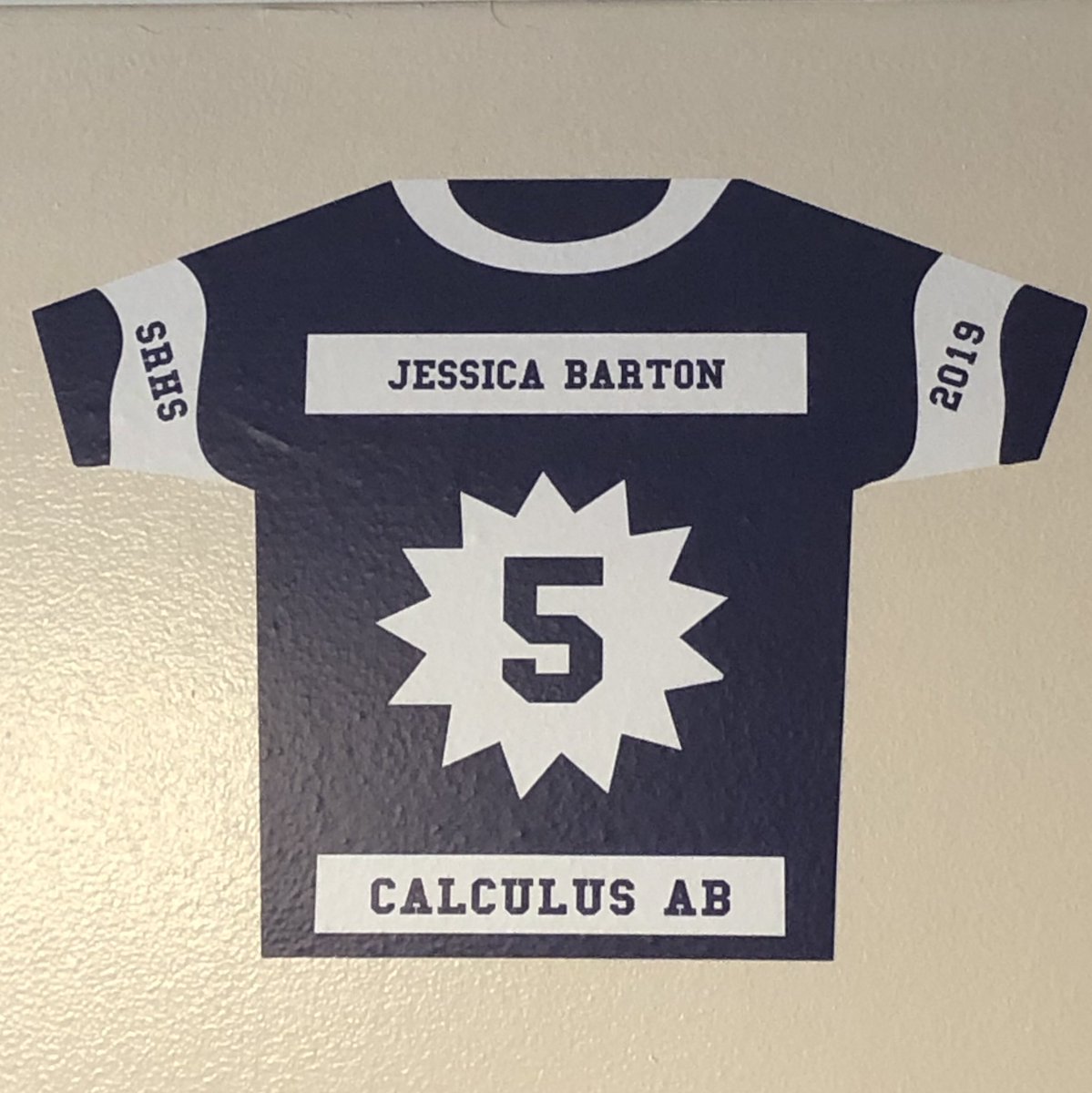 MazzaSRHS's tweet photo. The 2019 AP Calc jerseys are in! Congratulations! #ThinkFive https://t.co/dGZvWDYUsz