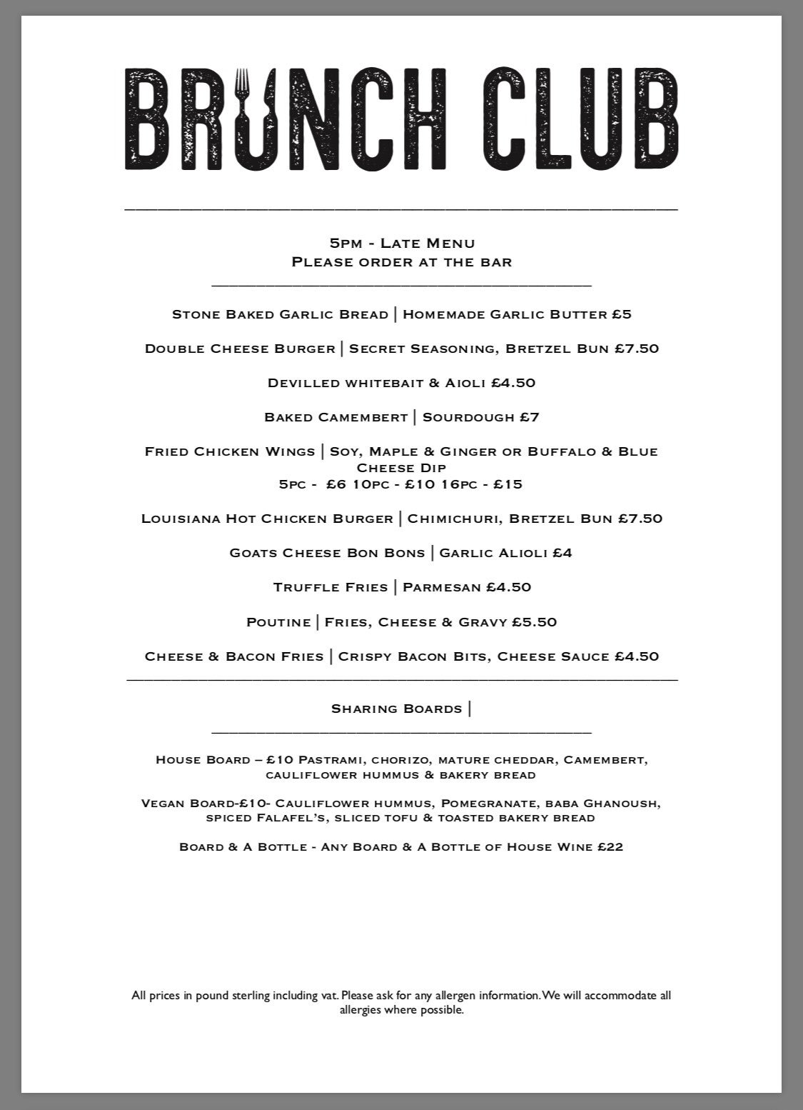The sale brunch club