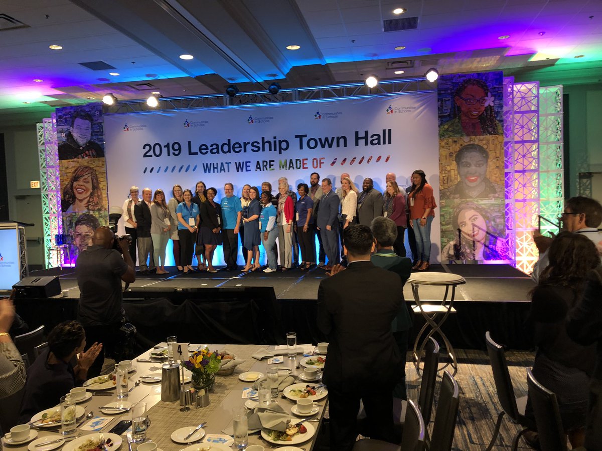 JulieLevin2's tweet photo. So inspiring to see the Challenge Grant recipients on stage with AbbVie at the @CISNational Town Hall! Their dedication to supporting students is amazing! #abbviegivesback https://t.co/rpXRVs4jhq