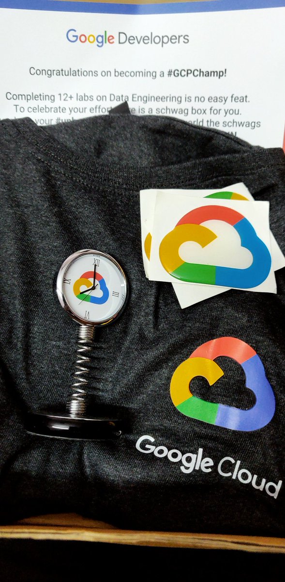 KokateShreeya's tweet image. Received these cool #schwags 🤟
Thanks @GoogleDevsIN and @dattaniharsh
#gcpchamp #GoogleDev #Google #GoogleForIndia #GoogleCloud #gcp