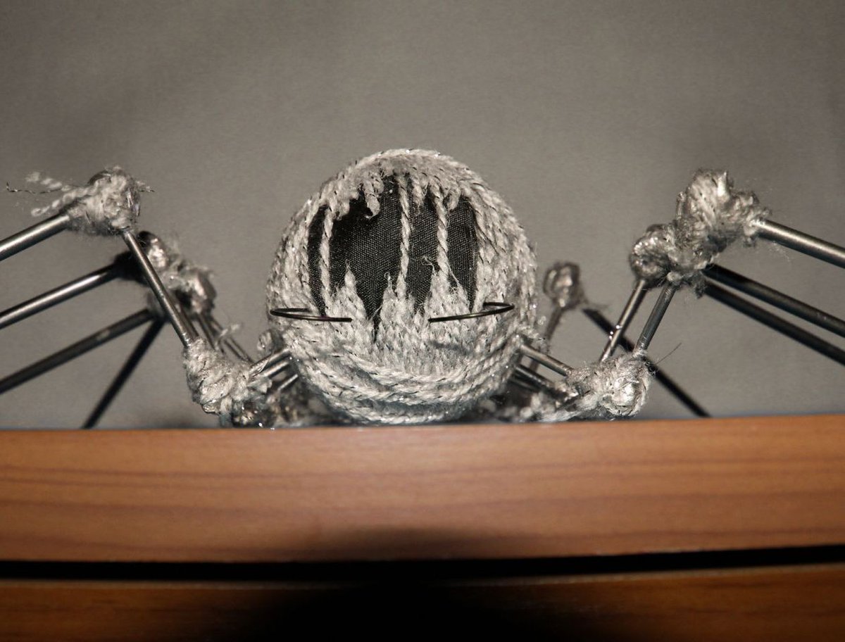 Lyhmle's tweet photo. I made an Araknit! @themeatly @ShowdownBandit @bookpast #ShowdownBandit #Araknit #spider #puppet #indiegame https://t.co/QS1E9BZQp6