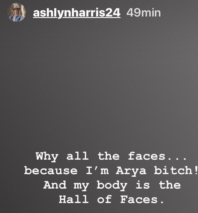 kriegeyes's tweet photo. @Ashlyn_Harris as Arya Stark ?? I like it !!!! ❤️🤩😂 #halloffaces https://t.co/pu38YGGkmQ