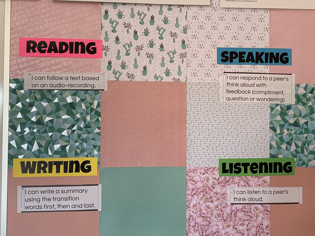 srtakurth's tweet photo. Building our CLD friendly classroom @CICSPrairie with weekly language goals, cognate word walls and content vocabulary with visual support. Co-teaching harmony with @coopthereitis14! #WeAreDistinctive #language #culture https://t.co/pUsaI5Q5N9