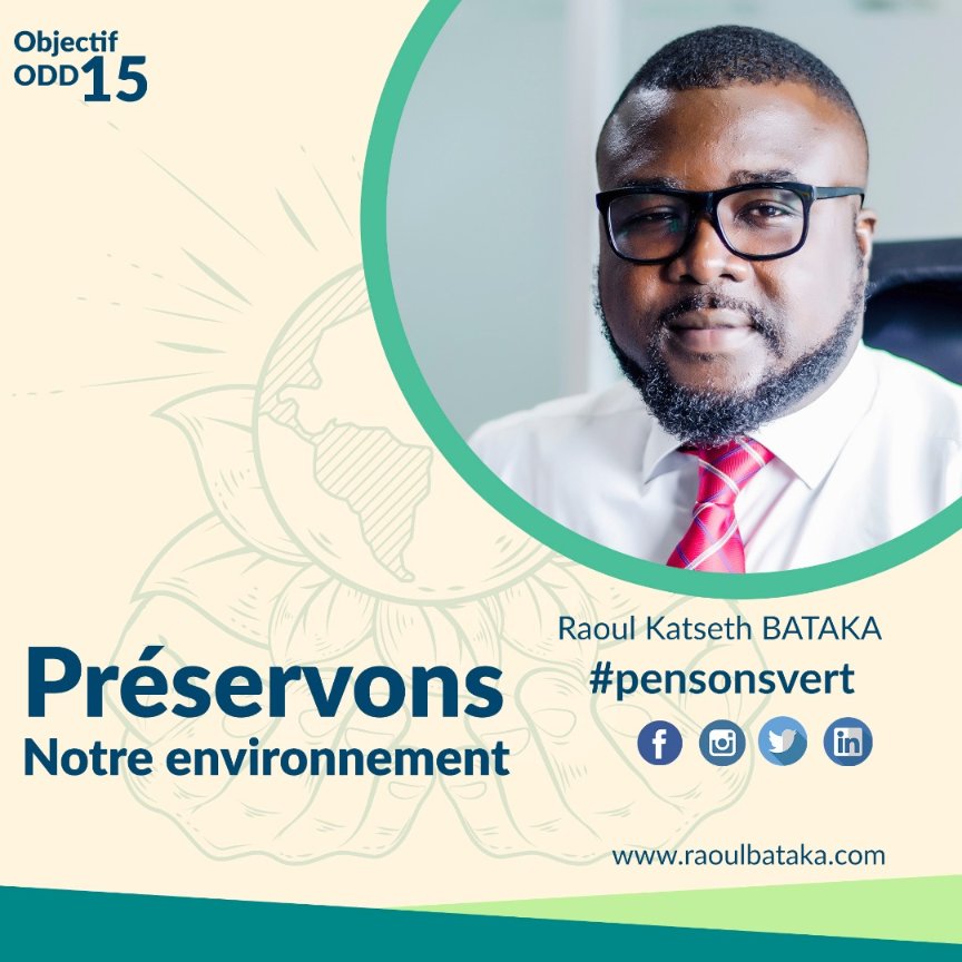 RaoulBTK's tweet photo. Protéger l’environnement est un fait qui incombe chacun d’entre nous. Nous devons prendre conscience de l’importance de protéger l’environnement. Car protéger l’environnement, c’est protéger l’humanité et permettre qu’elle survive. Alors tous ensemble, #PENSONSVERT ! https://t.co/uaaR6Nc27V