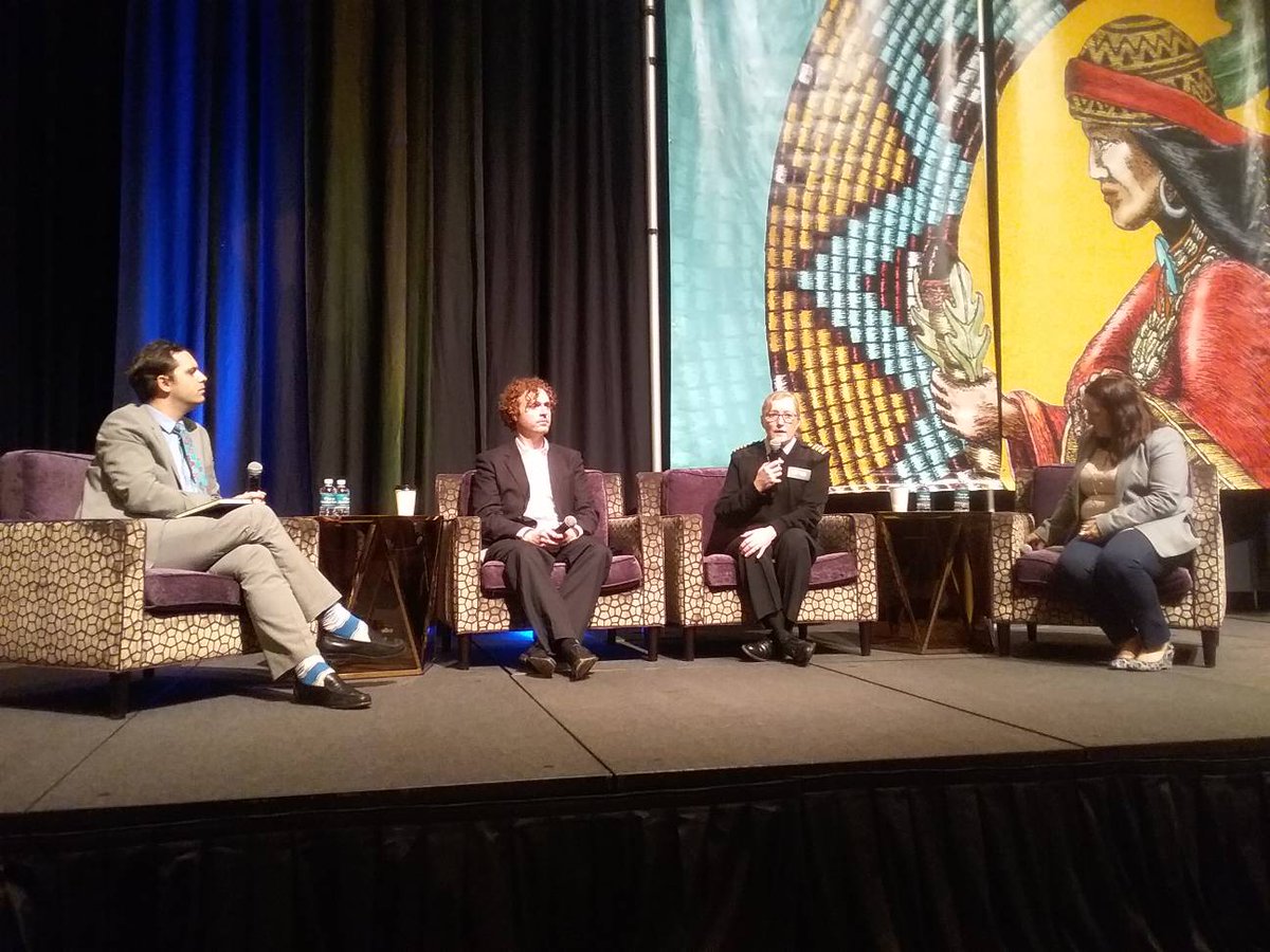 NIHB1's tweet photo. #DHAT panelists: Dane Lenaker, Southeast Alaska Regional Health Consortium; Dr. Mary Willard, Alaska Native Tribal Health Consortium; Carlone Brunton, W.K. Kellogg Foundation & NIHB Congressional Relations Manager, Brett Weber. #oralhealth #DHAT #NIHB #NTHC2019 #ANTHC #WKKF https://t.co/hk5jQ3Ibut