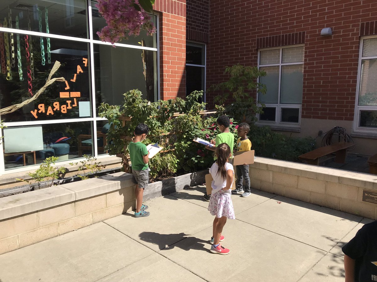 MrsMorell_E's tweet photo. It’s a beautiful day for a Scavenger hunt in our “Garden of the Stars” #math skills #fdestars https://t.co/D1CQSdGiIv