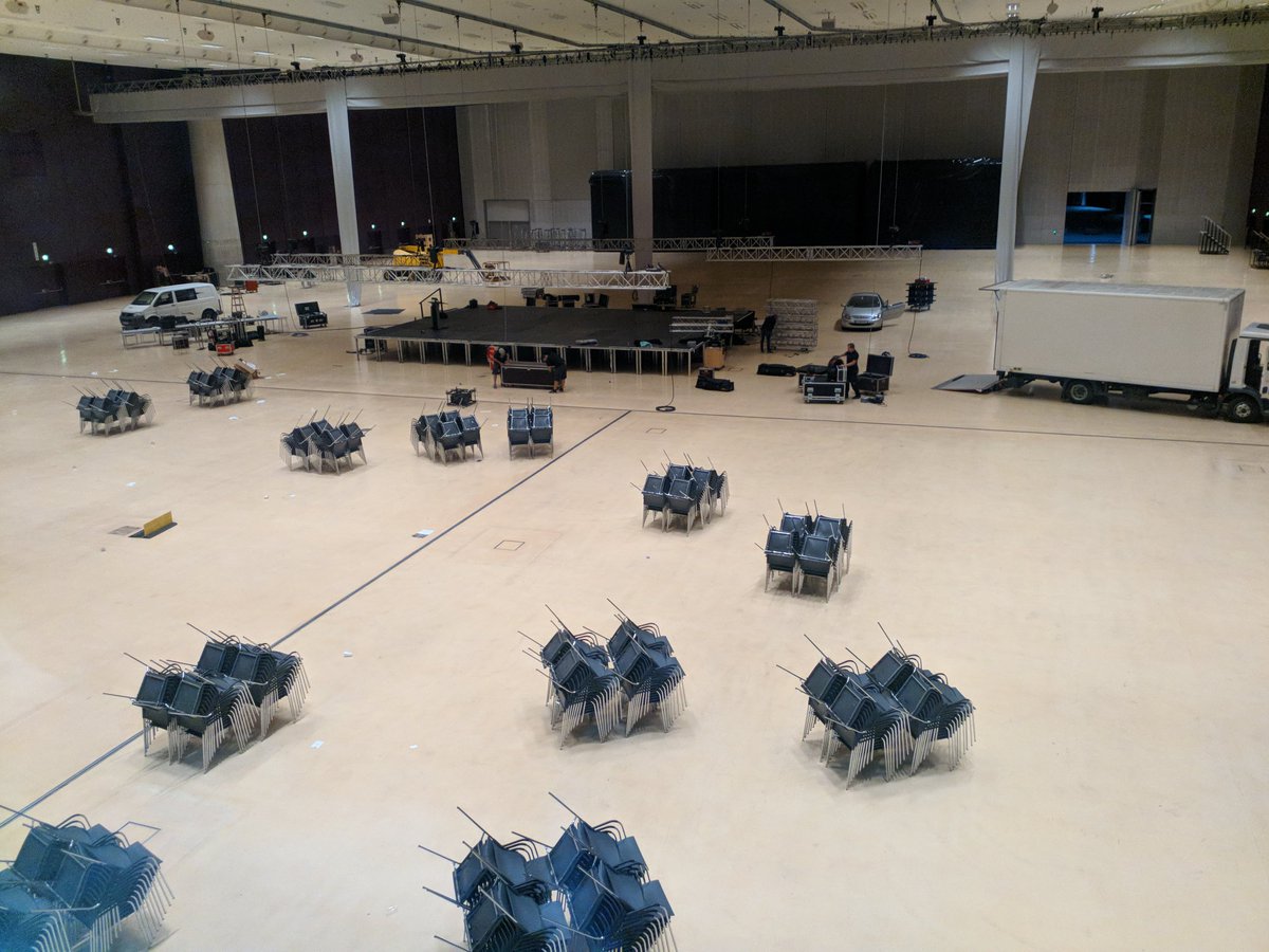 #Interspeech2019 Main Hall 3 hours after the end of the conference. good bye #Graz. Thanks for coming to #Austria