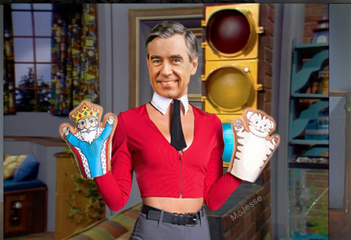 “I put Mr. Roger’s head on the “Sexy Mr. Rogers” Halloween costume and now ...
