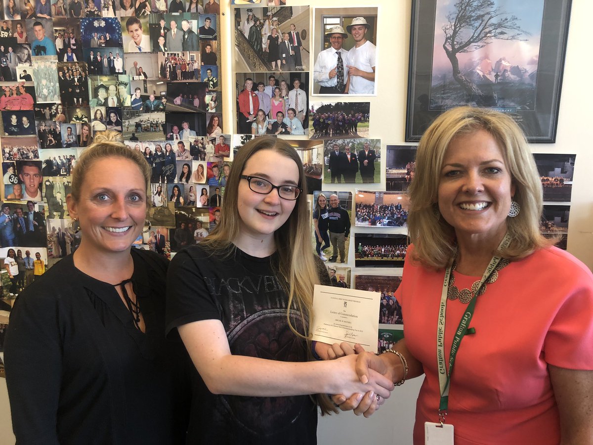 Grafton_HS's tweet photo. Congratulations to Abigail Mathieu and Madison Dorazio on earning the prestigious National Merit commendation. The top 3-4% of PSAT scorers state wide are named Commended Scholars. #GHScommunity https://t.co/DfVZOOcECE
