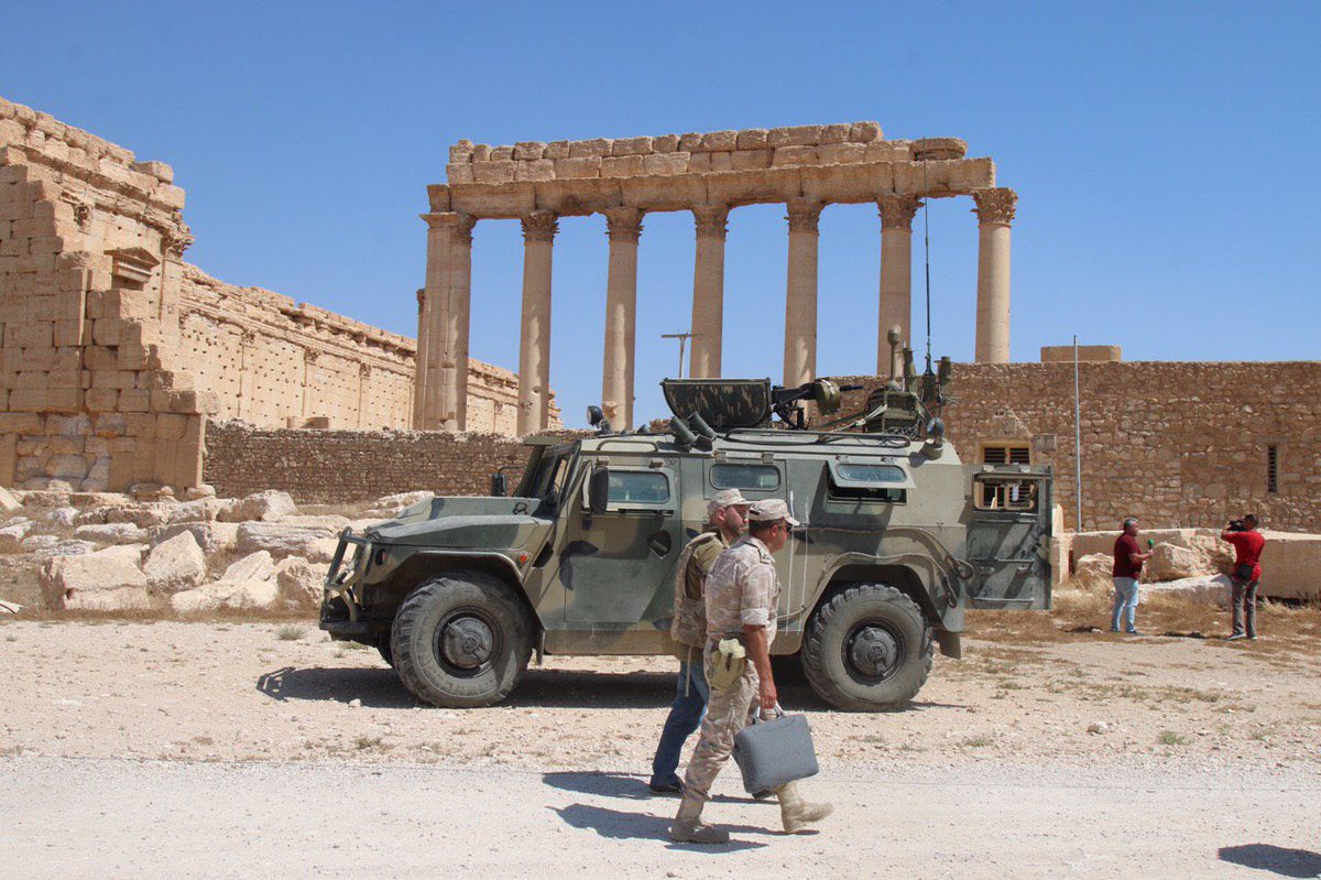 More photos of Russian spetsnaz in Palmyra from September 16, 2019. 11/ https://t.me/sashakots/10594 