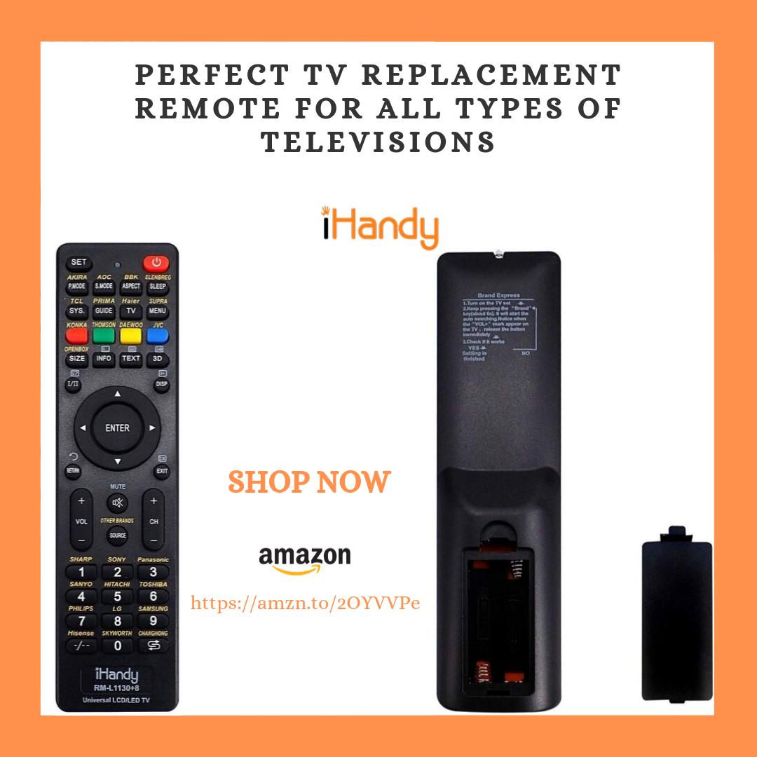 IhandyT's tweet photo. IHANDY RM-L1130+8 TV Universal remote control - Guaranteed to work all TV brands
SHOP NOW on Amazon: https://t.co/oSr4A5j2Je
#amazon #remote #remotecontrol #ihandy #tech #electronics #tv #led #plasma #lcd #brand #shopping #universal #universalremote #france #italy #germany https://t.co/CdoFCq5oKg