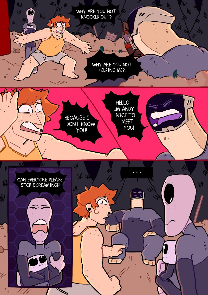 @WebcomicUpdates Going home is a Comedy sci-fi centered about friendship, family and well... aliens. The last pages of chapter 3 are going out next week so don't miss them! ;)
Read it here: https://t.co/XNKpkxBA0N
