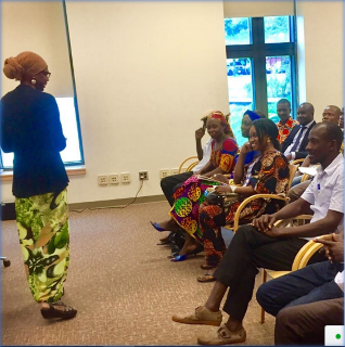 ELPrograms's tweet photo. #tbt to #ELFellow Ollie Rashid! Ollie was a Fellow in #Guinea at the University of Kofi Annan (UKA) where she taught English to undergraduate students. She also traveled to other countries in the region to present at TESOL conferences and assist #fellowfriends! https://t.co/GtzFevt8pf