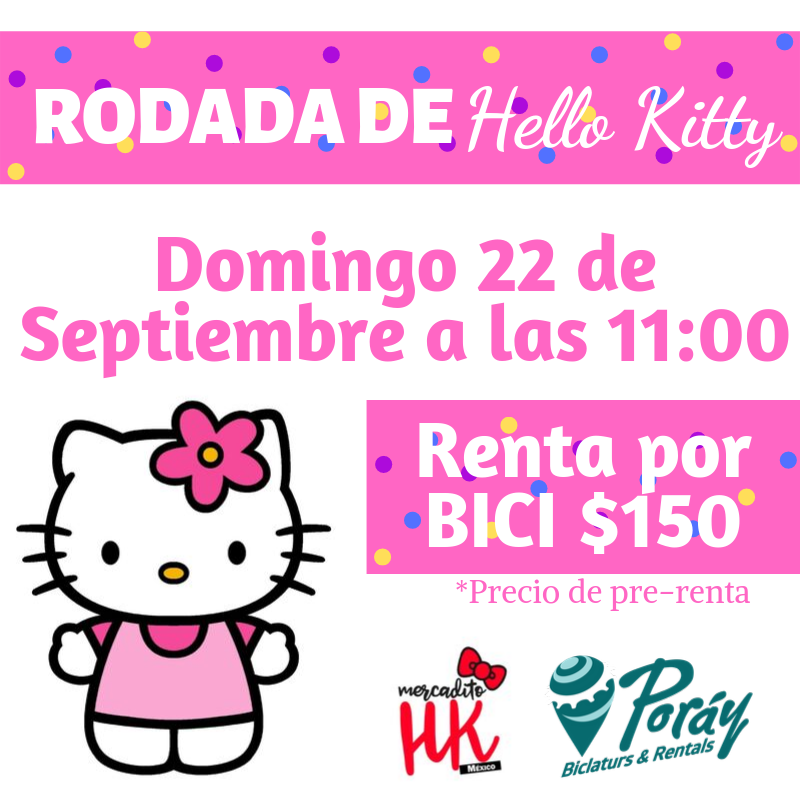 PorayBike's tweet photo. Celebremos los #45thAniversario de esta tierna gatita Un evento totalmente gratuito, solo faltas TÚ para esta gran rodada.💗
Renta con nosotros, no te quedes sin rodar.🚲
Precio de pre-renta $150
#MercaditoHK #RentaDeBicis #HelloKitty #Poráy #CDMX #CapitalDeLaCultura #KittyFans https://t.co/bRSMjjYqBw