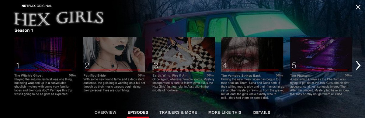 N E T F L I X   S E R I E S

↳ HEX GIRLS  (Scooby-Doo!)