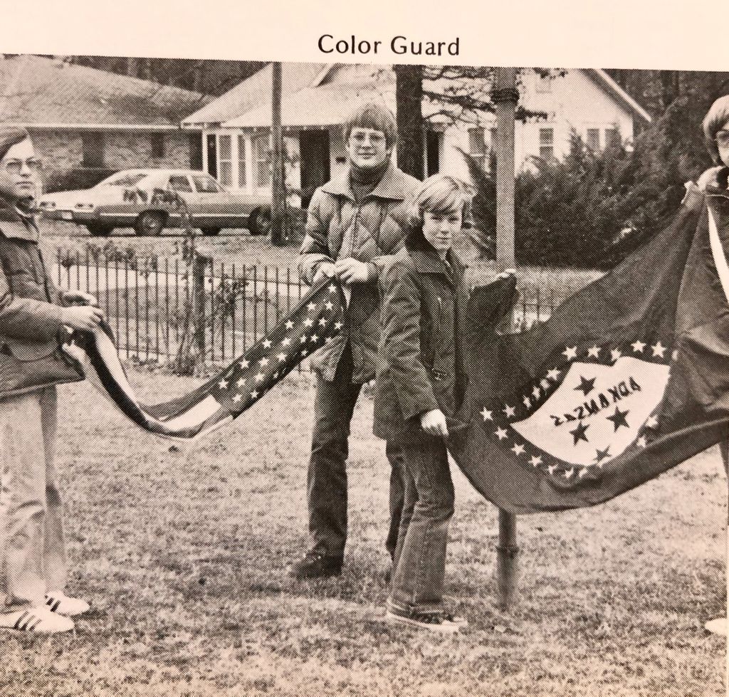 AnthonySchool's tweet photo. Throwback Thursday: From color guard to TAS flags, we remain patriotic and proud. Celebrate and share memories with us this fall as we celebrate our 75th anniversary! TAS has been advancing independent & excited students since 1944. #TAS75th https://t.co/eLcYWfWFHP