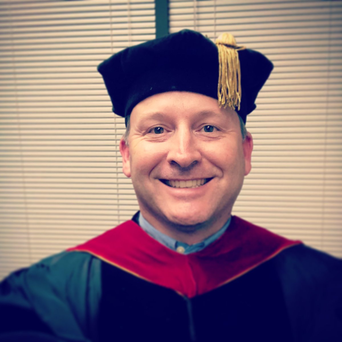 mamamoolah's tweet image. Crazy hat day? No. This guy went and did a thing. An arduous, laborious, prolonged thing. He officially became a doctor yesterday. A PhD in Theology with an OT emphasis. Doctor @brandonreedcash , I’m overwhelmed with pride.