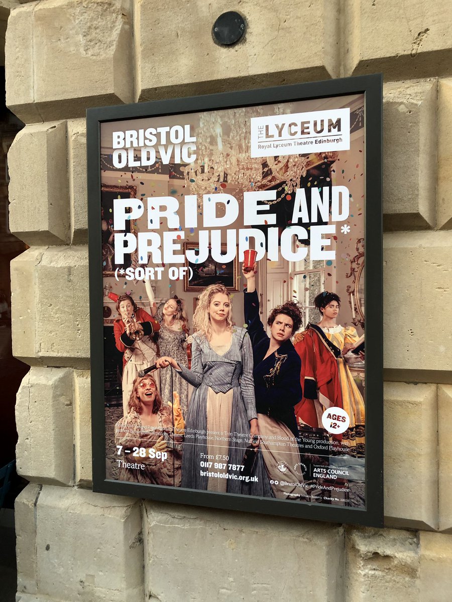 midwifeMaryLyn's tweet photo. So fab a show weโve returned! #Maeve #Me! ๐คฃ#stillaschoolnight! Life is short. Go to the theatre!๐ญ๐ญ๐ญโค๏ธ@BristolOldVic Pride&Prejudice(*Sort Of) https://t.co/37m9xJdHUE